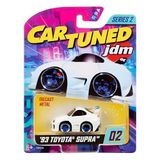 MGAE CarTuned JDM Seri 2 1993 Toyota Supra A90 Diecast Koleksiyon Arabası, Beyaz, Metal Gövde