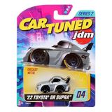 MGAE CarTuned JDM Seri 2 2022 Toyota GR Supra, Gri, Metal Gövde, Biriktirilebilir Oyuncak Araba