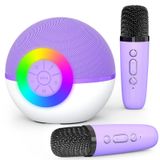 Mgaolo Çocuklar Yetişkinler için Mini Karaoke Makinesi, 2 Kablosuz Mikrofonlu Taşınabilir Bluetooth Hoparlör, Erkek Kız Çocuklar için Hediye Oyuncakları 3-12 Yaş Doğum Günü Aile Ev Partisi Hediyesi