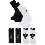 Mgc Spor 4'lü Dikişsiz Burunlu, Silikon Kaydırmaz Tabanlı, Spor Çorabı–(Koşu, Futbol, Basketbol, Tenis, Yoga, Plates, Fitnes) - 42 - 46 - Siyah - Beyaz