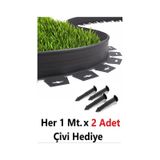Mgf Çim Ayırıcı 25 Mt Siyah Çim Sınırlayıcı Taş Toprak Ayıracı Çim Taş Toprak Bariyeri Ayraç Beyaz Ayırıcı