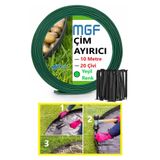 MGF PLAST Mgf 10 METRE YEŞİL Çim Sınırlayıcı Esnek Plastik Çim Ayırıcı Taş Toprak Ayraç Bariyer Peyzaj Bordürü