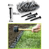 Mgf Plast Mgf 100 Adet Çim Ayırıcı Kazığı 15 cm Çim Ayracı Kazığı Çim Sınırlayıcı Kazığı Bordür Kazık Plastik Jüt Çivi