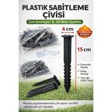 Mgf Plast Mgf 150 Adet Çim Ayırıcı Kazığı 15 cm Çim Ayracı Kazığı Çim Sınırlayıcı Kazığı Bordür Kazık Plastik Jüt Çivi