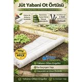 Mgf Plast Mgf Beyaz Peyzaj Uygulama Örtüsü Yabani Ot Sulzer Kumaş + Çivileri Sera Taban Örtüsü Jüt Blueberry Mulch Naylonu - 10 Mt.