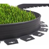 Mgf Plast Mgf Çim Ayırıcı Çim Sınırlayıcı Taş Toprak Ayıracı Çim Taş Toprak Bariyeri - Siyah - 1 x 25 m