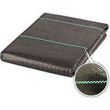 Mgf Plast Mgf Yabani Ot Kontrol Bahçe Örtüsü-Çim Sınırlayıcı Bezi-Malçlama Bahçe Keçesi Kesilebilir Bariyer Jüt Kumaş - Siyah - 1 x 5 m