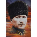 Mgi Design Atatürk Fotoğraflı Kanvas Tablo, 30x40 cm, Duvar Sanatı