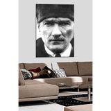 Mgi Design Atatürk Kanvas Tablo, Duvar Sanatı, 30x40 cm, Çok Renkli, Portre Temalı