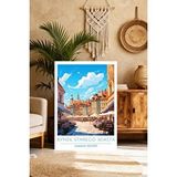 Mgi Design Estetik Vintage Seyahat Posteri Retro Kanvas Tablo Modern Ev Dekoru