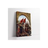 Mgi Design Fatih Sultan Mehmet İstanbul'un Fethi 1453 Kanvas Tablo, 50x70 cm, Tek Parça, Tarihi Tema