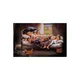 Mgi Design HD Dijital Baskı Yatay Kanvas Tablo, Mutluluğun Resmi, Oturma Odası Ofis Dekoru, 60x120 cm, Çok Renkli