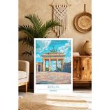 Mgi Design Lüks Vintage Seyahat Posteri Retro Kanvas Tablo Dekoratif Duvar Sanatı