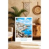 Mgi Design Lüks Vintage Seyahat Posteri Retro Kanvas Tablo Estetik Ev Aksesuarı