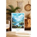 Mgi Design Özel Tasarım Vintage Seyahat Posteri Retro Kanvas Tablo Lüks Ev Ofis Dekoru