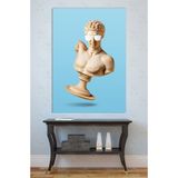 Mgi Design Pop Art Güneş Gözlüklü Klasik Heykel Kanvas Tablo, Rönesans Torso Modern Duvar Dekoru, 70x100 cm