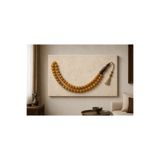 Mgi Design PREMİUM Amber Tesbih Çerçevesiz Kanvas Tablo | Modern Duvar Dekoru | Salon, Yatak Odası ve Ofis İçin | Sanatsal Ev Dekorasyonu