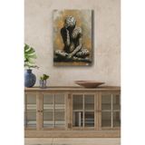 Mgi Design Puzzle Görünümlü İnsan Bedeni Yağlı Boya Kanvas Tablo, 35x50 cm, Dikey, Çok Renkli