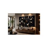 Mgi Design Siyah Altın Zambak Kanvas Tablo – Modern Lüks Çiçek Duvar Dekoru | Salon, Yemek Odası, Ofis Ve Otel Dekorasyonu | Modern Duvar Dekoru | Salon, Yatak Odası Ve Ofis İçin | Sanatsal Ev Dekorasyonu