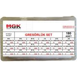Mgk Gresörlük Seti (180 Adet) - Antik - Gümüş