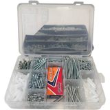 Mgk Hidrolik & Endüstriyel Iran Yapıştırıcılı 14 Çeşit Vida+Dübel Seti 468 Pcs - 0 - Siyah - 1 Adet