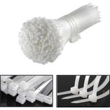 Mgk Pemsan 25CM x 4,8mm Plastik Cırt Kelepçe Kablo Bağı (100 Adet) - Beyaz