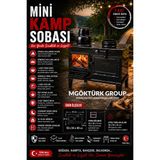 Mgöktürk Group MG Mini Kamp Sobası / Fırınlı Soba / Siyah Fırınlı Soba / Kamp Sobası / Kuzineli Soba
