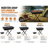 Mgöktürk Group Mg Pratik Katlanır Mangal / Katlanabilir Mangal / Portatif Mangal - 38X28