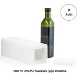Mgpnetwork 500 cc Strafor Maraska Şişe Koruma Ambalajı 8 Adet - Beyaz