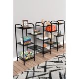 Mgr Office 13 Raflı Çok Amaçlı Metal Kitaplık Ev Ofis ve Çalışma Odası Düzenleyici Dekoratif Eşya ve Kitap Rafı
