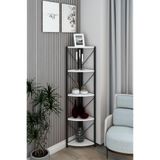 Mgr Office 5 Raflı Metal Köşe Kitaplık Rafı Dekoratif Aksesuar Rafı