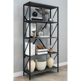 Mgr Office 5 Raflı Metal Mutfak Düzenleyici Raf Metal 5 Raflı Kitaplık Mutfak Rafı Baharatlık