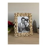 MGS COLLECTION Dekoratif Krem Resim Çerçevesi Burgulu Çerçeve 15x20