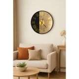 Mgs DUVAR SAATİ GLORYA BLACK BRONZ AYNALI ROMA RAKAMLI DUVAR SAATİ