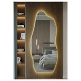 MGS GROUP 160x70 Cm gün ışığı Salon Duvar Aynası Boy Duvar Aynası Ledli Boy Aynası Dokunmatik Özellikli