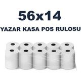 MGZ 56X14 Termal Pos Kağıdı Rulosu 10'lu - Tüm Pos Cihazlara Uyumlu