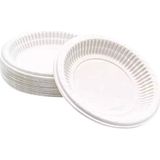 MGZ Beyaz Plastik Tabak 170 mm (17Cm) – Tek Kullanımlık Dayanıklı Yemek Tabağı 100 Adet