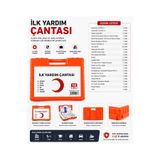 MGZ Premium Ecza Dolabı Duvara Monte İlk Yardım Çantası İş Yeri Ofis Araç Ev İçin İlk Yardım Seti