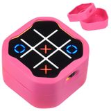 MGZNMTY Giiker Tic Tac Toe Bolt Elektronik Oyun ile Uyumlu Silikon Kılıf, 3'ü 1 Arada Elde Taşınabilir Yapboz Oyun Konsolu Oyuncaklar Çocuklar için Cilt (Sadece Kılıf) (Parlak Pembe)