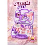 M&H Çantalı Güzellik Seti Oyuncak – 10 Parça Kuaför & Makyaj Seti | Çocuklar İçin Eğitici Oyuncak
