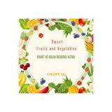 M&H Coloring Sweet Fruits and Vegetables - 21x21 cm Boyama Kitabı, Çocuk ve Yetişkinler için