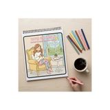 M&H Coloring Tatlı Bir Mola - 21x21 cm Boyama Kitabı, Çocuk ve Yetişkinler için