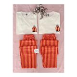 MH Moony Homewears ERKEK Tekli Kırmızı Sarı Aşk (Çift Pijamasının Erkeği)