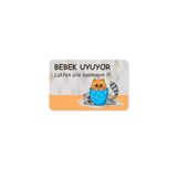 M&H Quality Bebek Uyuyor Lütfen Zile Basmayın Yazılır Dekoratif Dış Kapı Önü Ve Iç Mekan Paspası Yıkanabilir