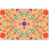 M&H Quality Dijital Baskılı Hoş Geldiniz Yazılır Desenli Dekoratif Dış Kapı Önü ve Iç Mekan Paspası Yıkanabilir - Turuncu - 70 x 45 cm