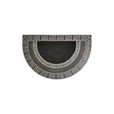 M&H Quality Dış Kapı Önü Paspası Ovalgümüş Renk Kaymaz Taban - 45 x 70 cm