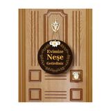 M&H Quality Evimize Neşe Getirdiniz" Yazılı Mdf Kapı Süsü | 22.5 Cm | Dekoratif Halat Askılı Giriş Dekoru