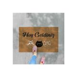 M&H Quality Hoş Geldiniz Yazılır Temalı Coco Görünümlü Dekoratif Dış Kapı Önü Ve Iç Mekan Paspası