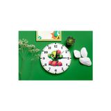 M&H Quality Kaktüs Desenli Duvar Saati – Çocuk Odası Dekoratif Sessiz Mekanizma 40 Cm