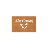 M&H Quality Kitten Heart Temalı Coco Görünümlü Dekoratif Dış Kapı Önü ve İç Mekan Paspası